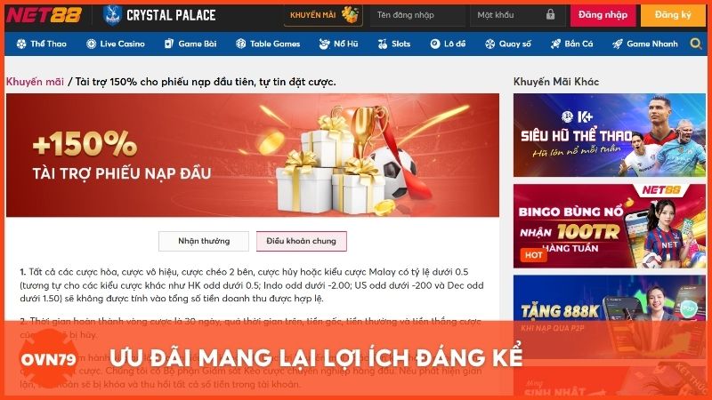 Ưu đãi mang lại lợi ích đáng kể