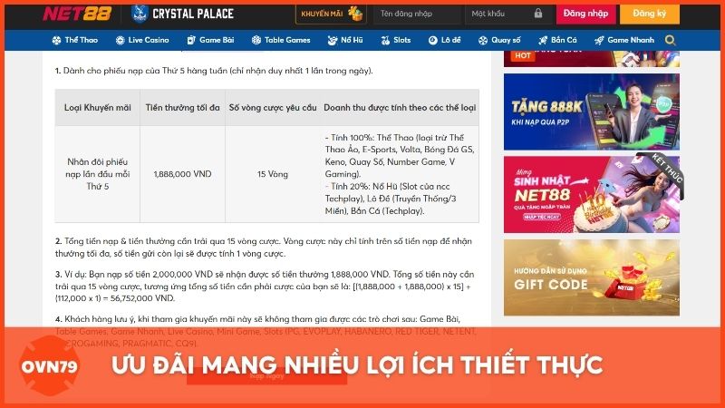 Ưu đãi mang nhiều lợi ích thiết thực