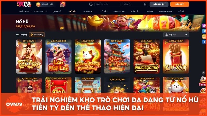 Trải nghiệm kho trò chơi đa dạng tại Tx88.com từ nổ hũ tiền tỷ, casino trực tuyến đến sảnh cá cược thể thao hiện đại với tỷ lệ hoàn trả cực cao.