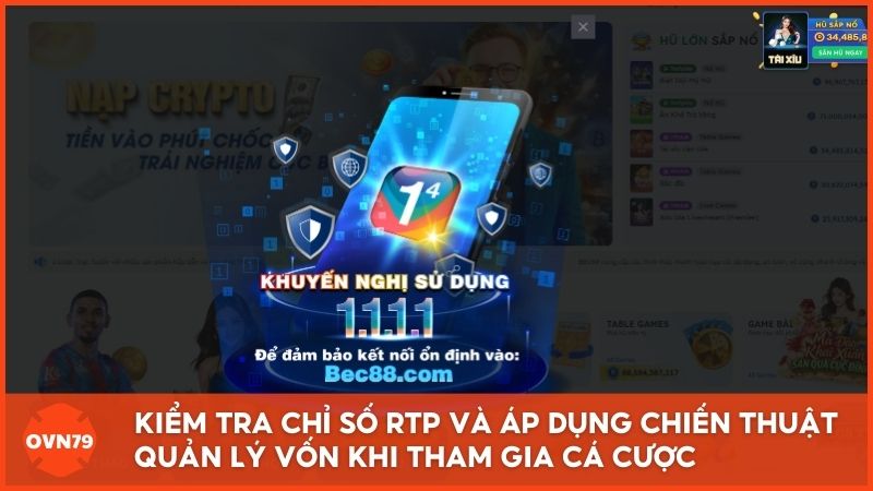 Người chơi nên kiểm tra chỉ số RTP và áp dụng chiến thuật quản lý vốn thông minh khi tham gia cá cược tại nhà cái mới Bec88