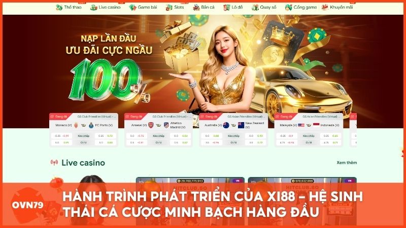 Toàn cảnh hệ sinh thái giải trí đa kênh tại XI88.com – Thương hiệu sở hữu tốc độ tăng trưởng ấn tượng trong danh sách top nhà cái uy tín hiện nay.